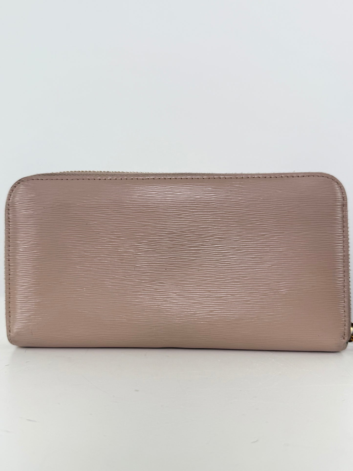 Prada Long Wallet Purse Card Coin Case Beige