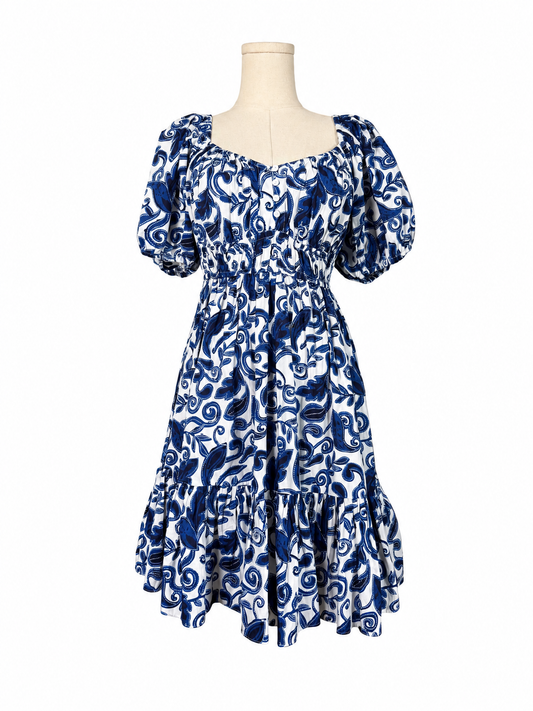 Cleobella Bea Azulejo Mini Dress