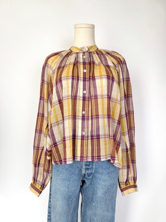 Isabel Etoile Marant Plaid Blouse