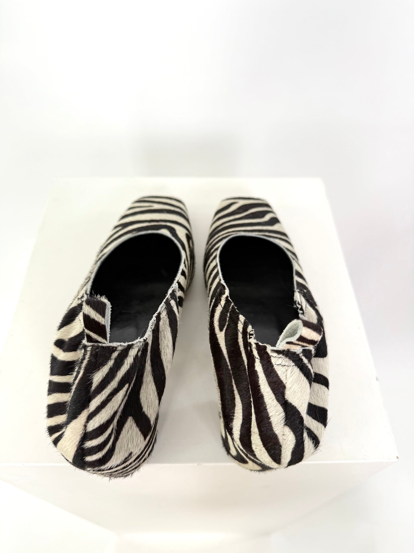Alohas Zebra Stacked Heel