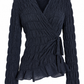 Cordera Gathered Wrap Cardigan
