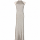 Tom Ford Silver Knit Halter Neck Maxi Dress NWT