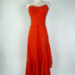 ASTR Red Eyelet Maxi Dress