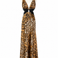 Vintage Cache Leopard Maxi Dress