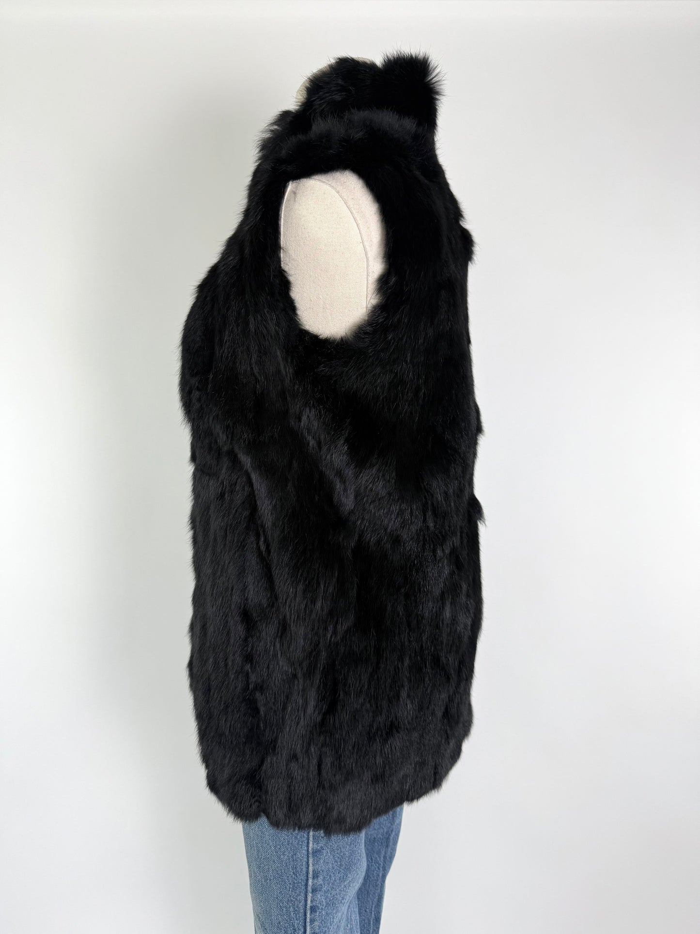 Adrienne Landau Rabbit Fur Vest