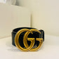 Black Gucci Marmont Belt  90