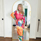 Farm Rio Floral Mesh Maxi Dress