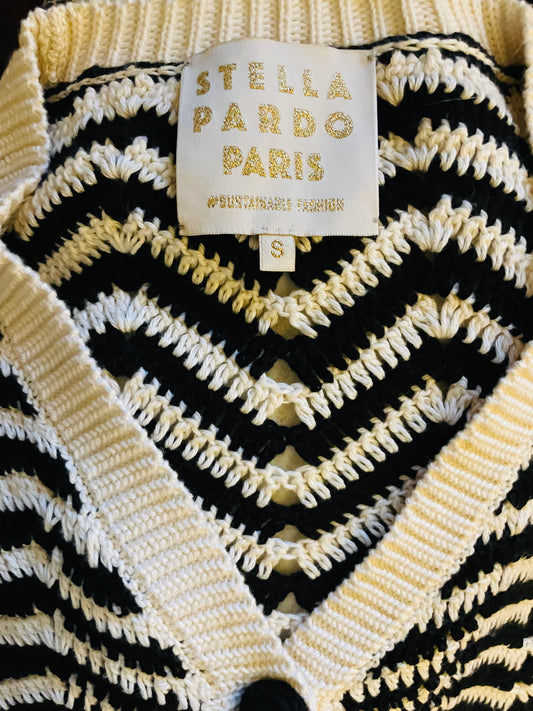 Stella Pardo Paris Black/White Knit Top