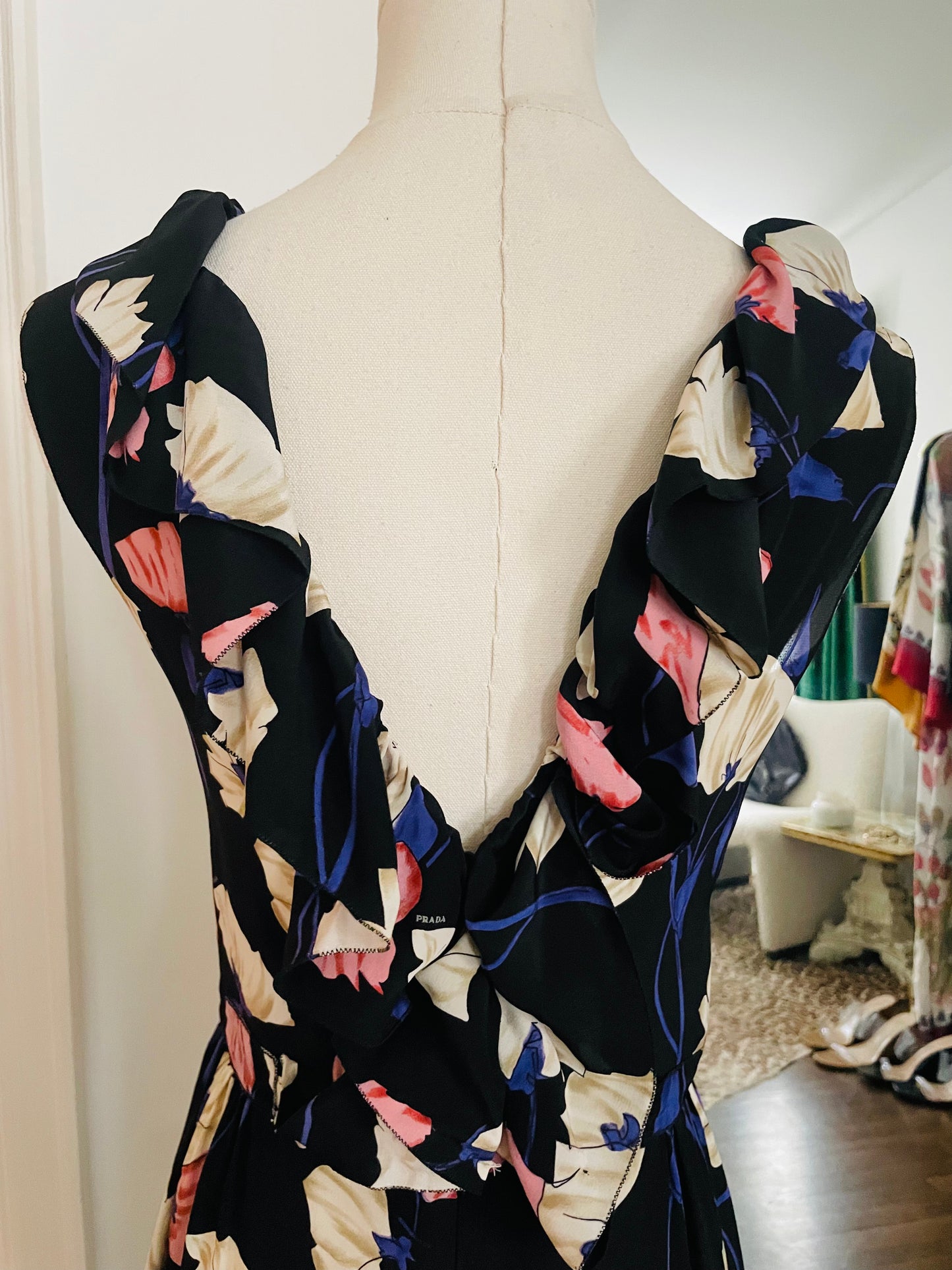 Prada Silk Floral Dress