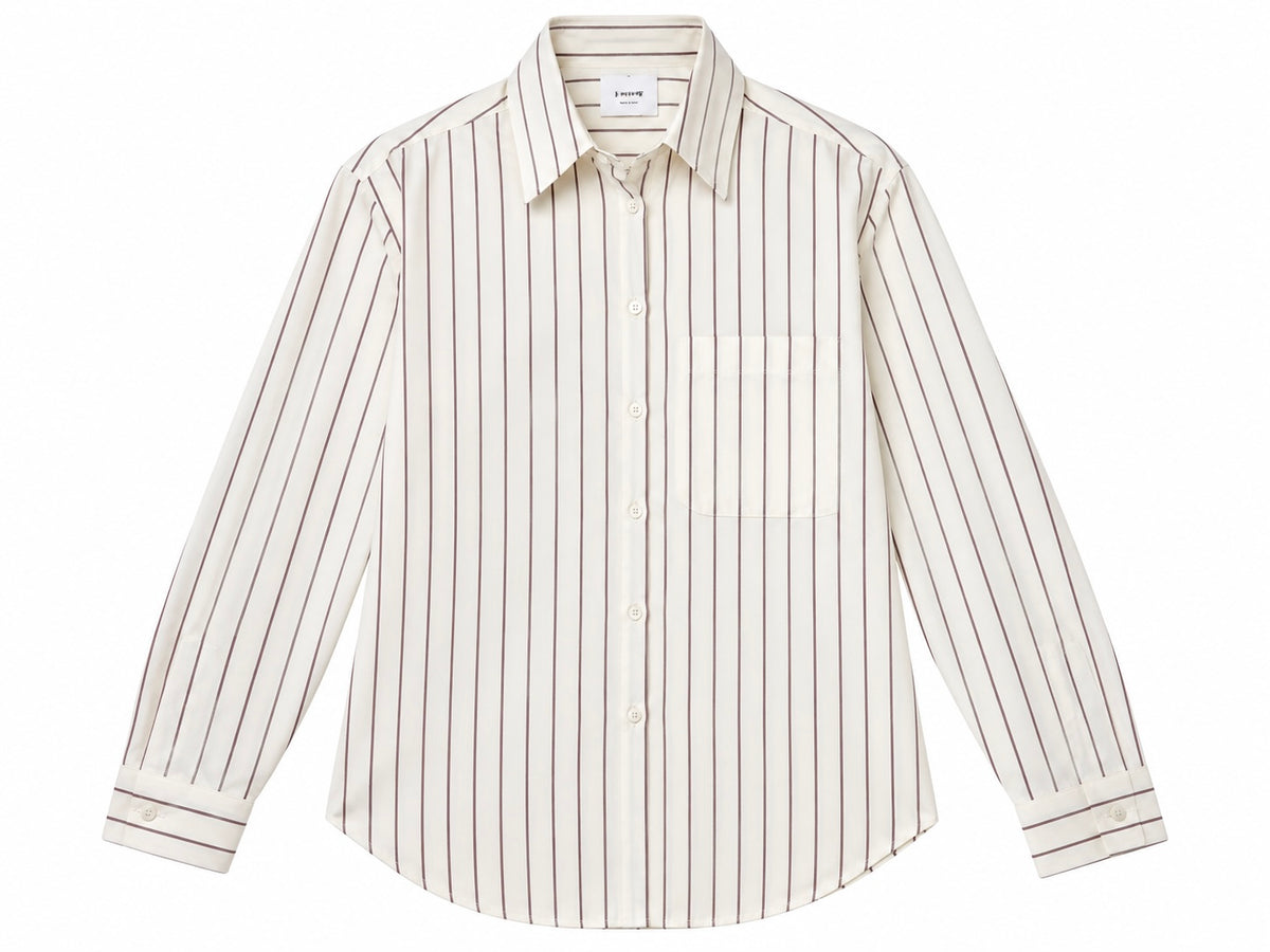 Gill Rodriquez Stripe Big Button Up Top