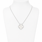 Vintage Van Cleef & Arpels Vintage Alhambra Mother-of-Pearl Pendant Necklace in 18K White Gold