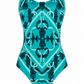 Hermes Grace Vert Print One Piece