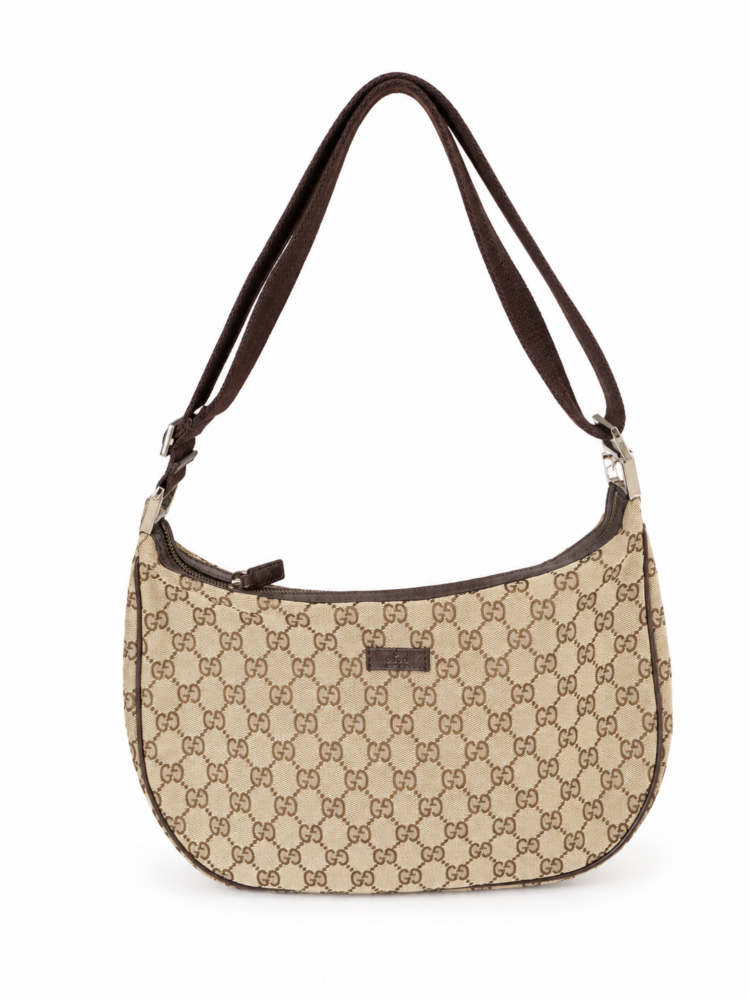 Gucci Logo Half Moon Crossbody Handbag