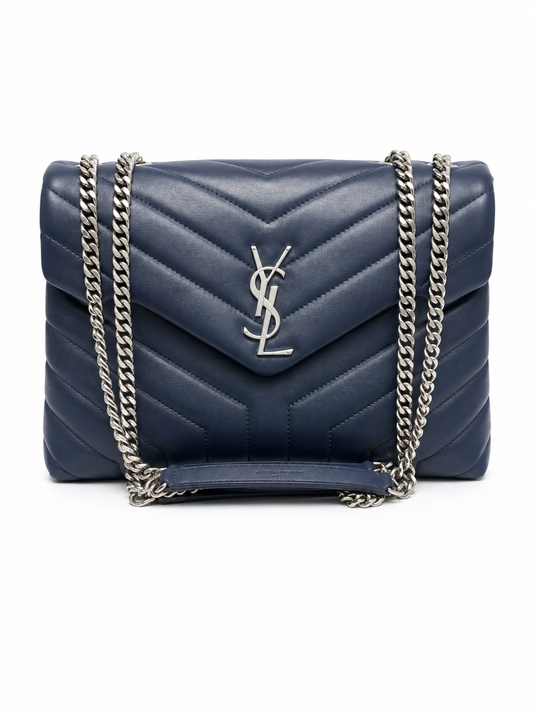 YSL Navy Lou Lou Small Bag