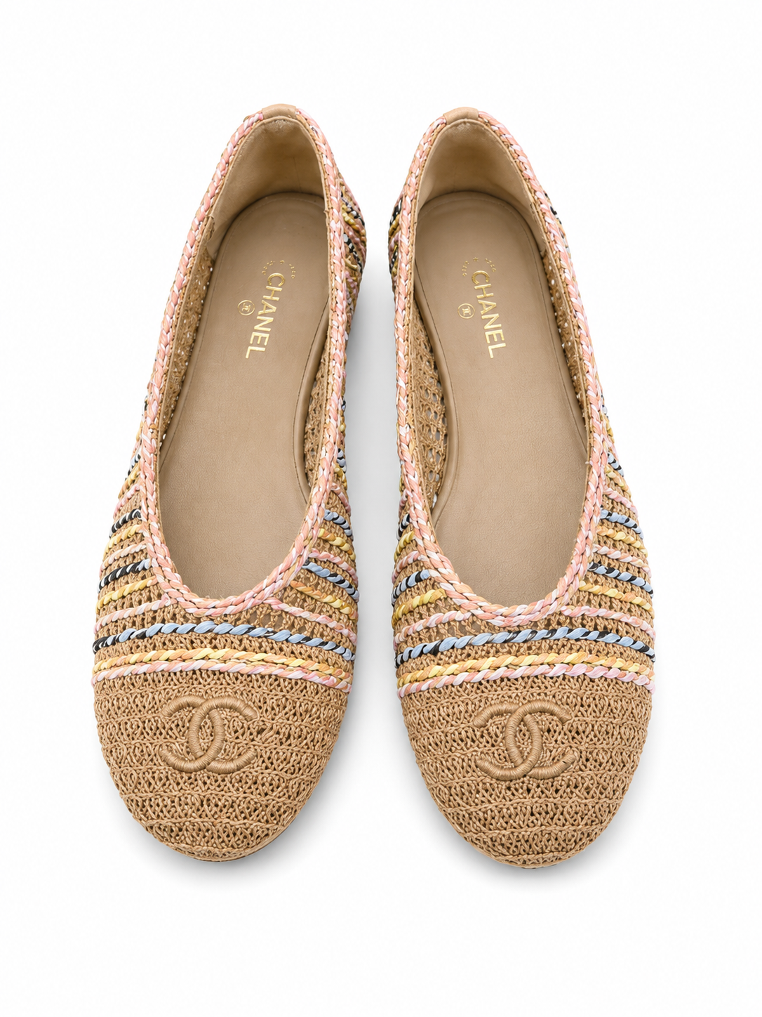 Woven Multi Color Chanel Ballet Flat
