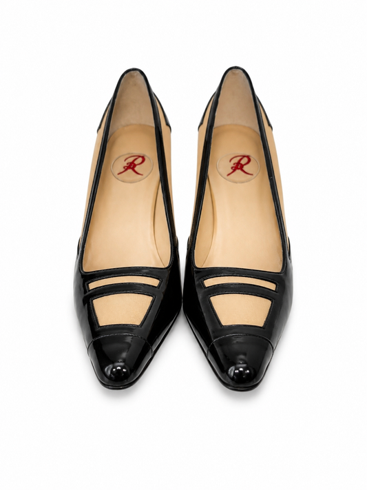 Vintage Renaud  Pellegrno Color Block Heel