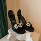 Vintage Vera Wang Crystal Ankle Strap Heel Sandal