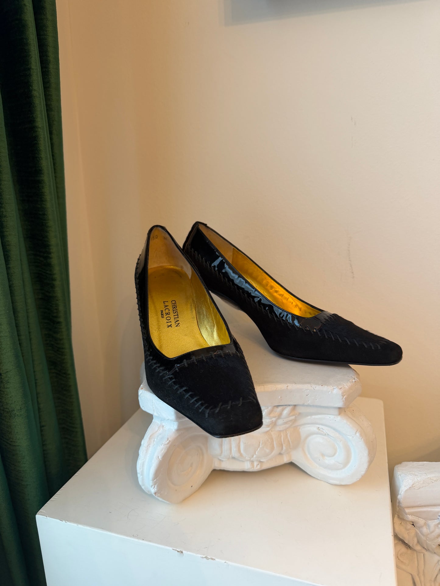 Christian La Croix Mixed Media Heel