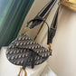 Christian Dior Saddle Logo Bag with Adjustable Crossbody Strap