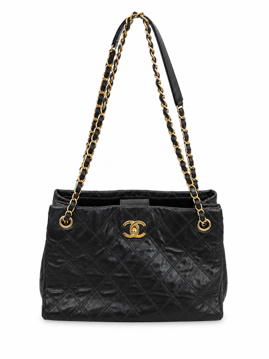 Vintage Chanel Lambskin Stitch Tote