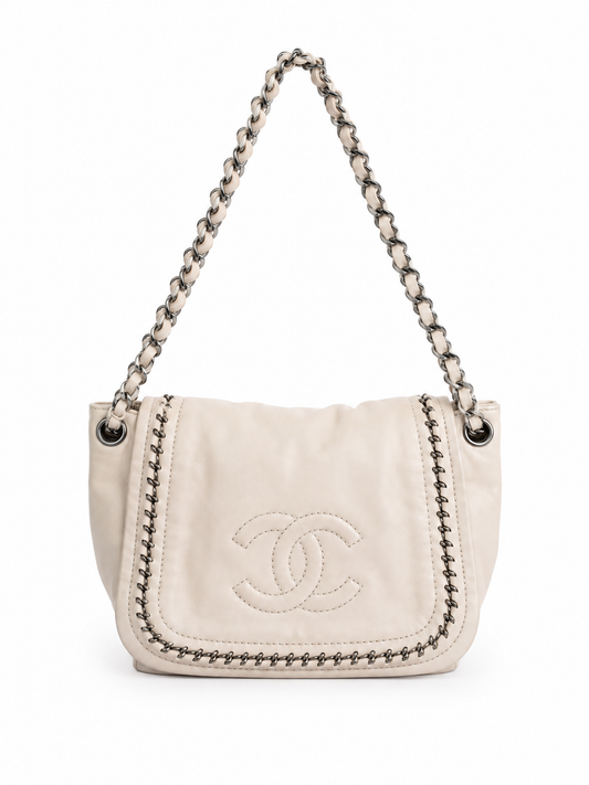Vintage Chanel Lux Ligne Accordion Flap Bag