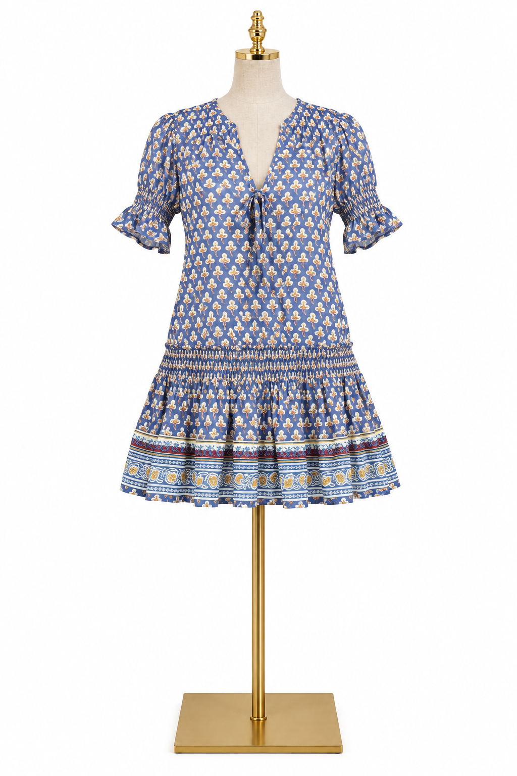 Oliphant Popover Clover Blue Dress