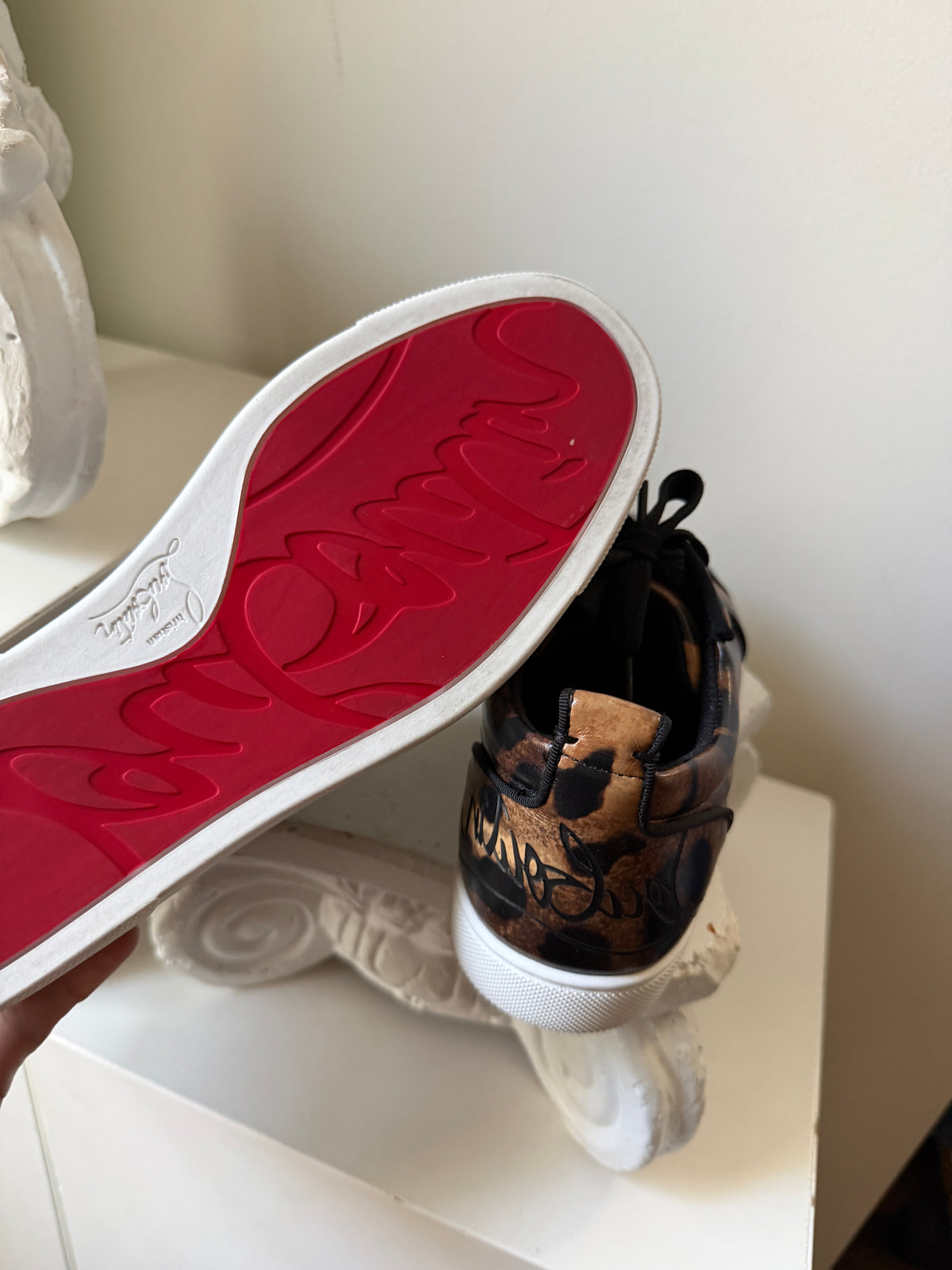 Christian Louboutin Leopard Miss Z Sneaker