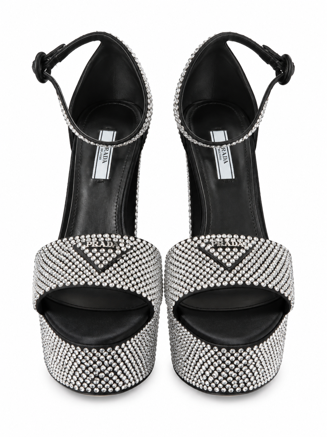 Prada Crystal Platform Sandal
