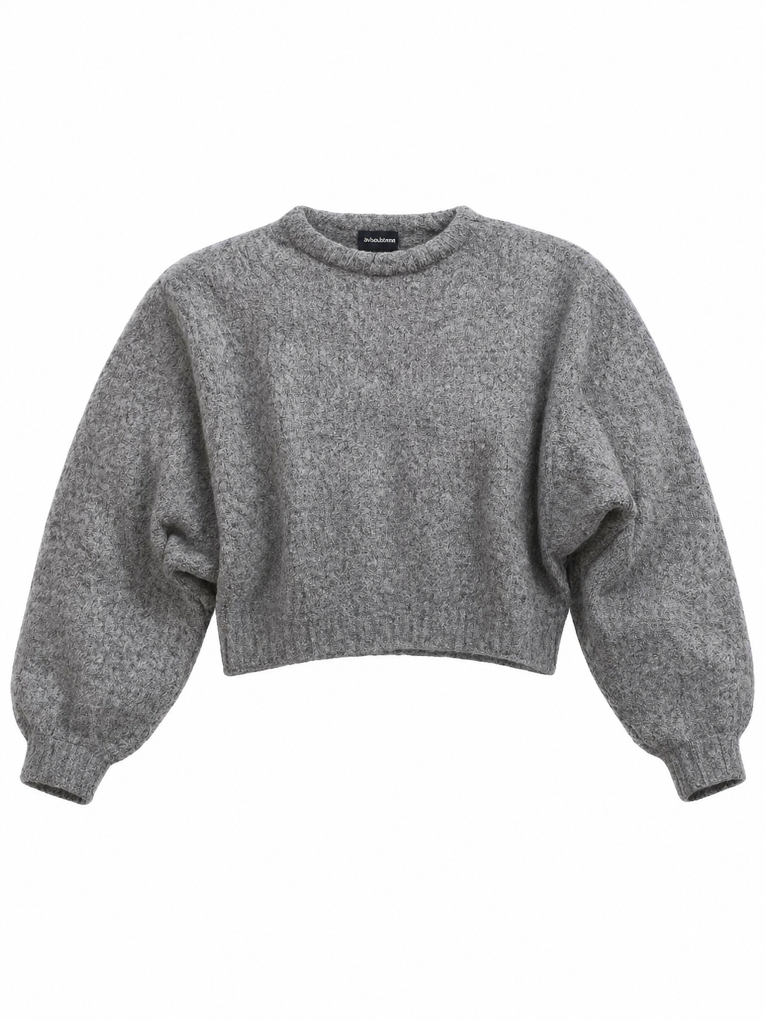 Atelierdelphine Gray Wool Blend Pullover Sweater