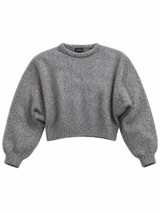 Atelierdelphine Gray Wool Blend Pullover Sweater