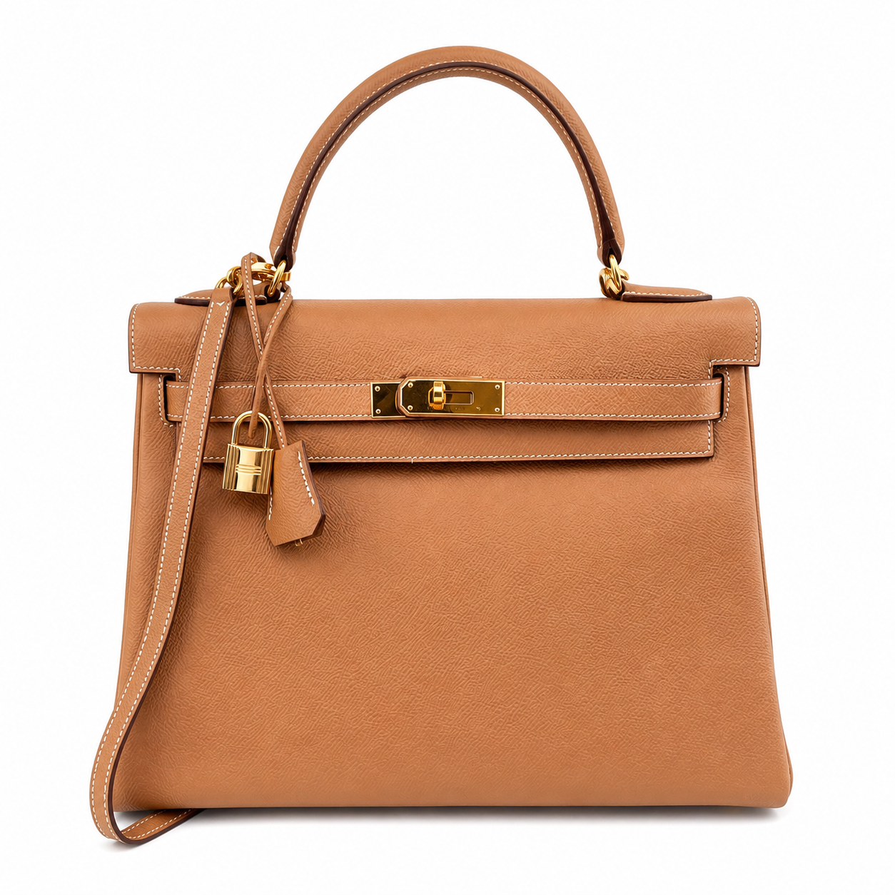 Hermes 1998 Kelly 32 Retourne Courchevel Natural
