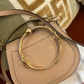 Chloé Small Nile Bracelet Bag – Calfskin Leather & Suede Crossbody Bag