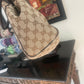 Vintage Gucci Brown Logo Hobo