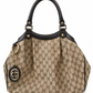Vintage Gucci Brown Logo Hobo