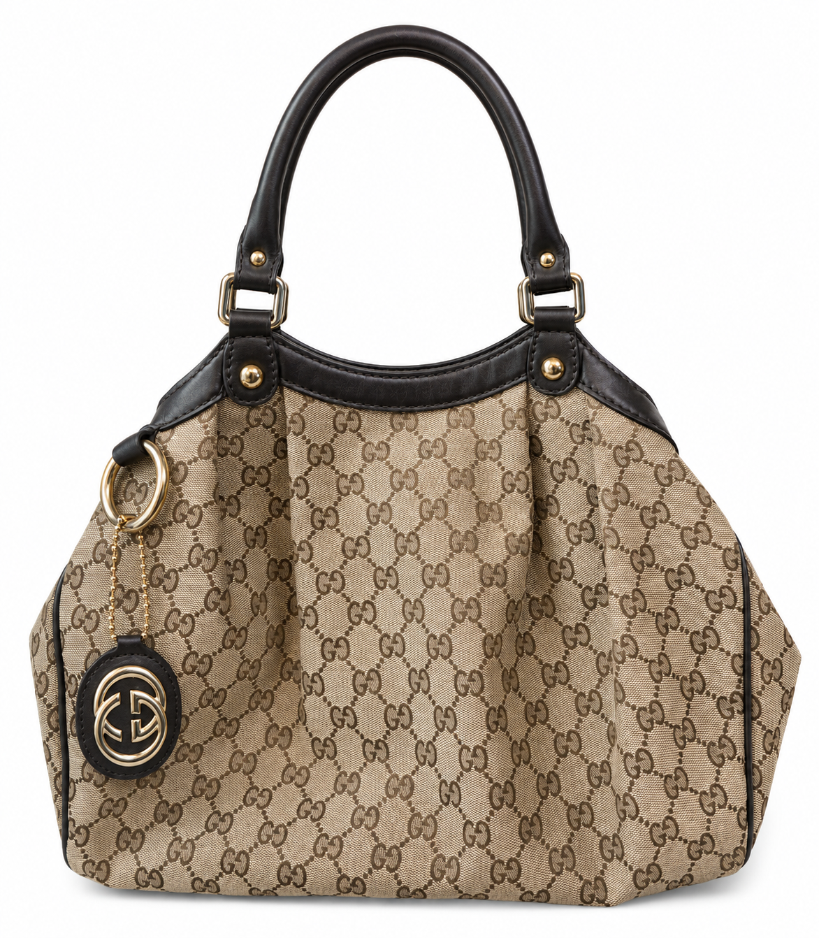Vintage Gucci Brown Logo Hobo