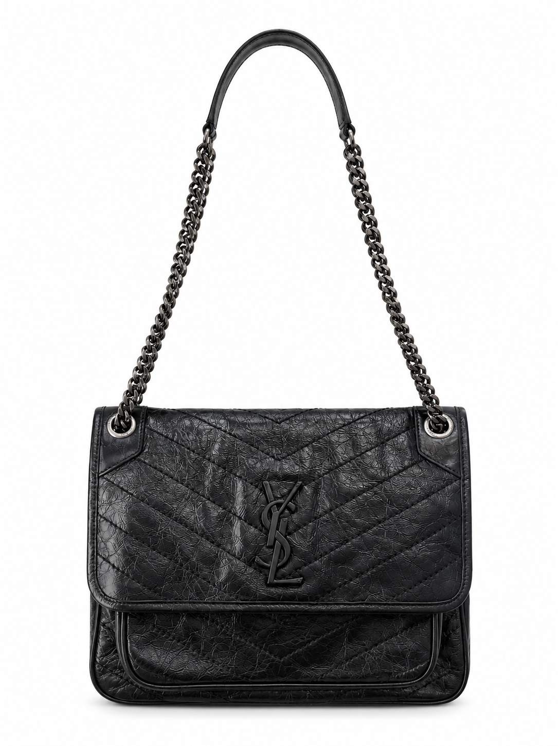 Saint Laurent Nikki Crinkle Medium