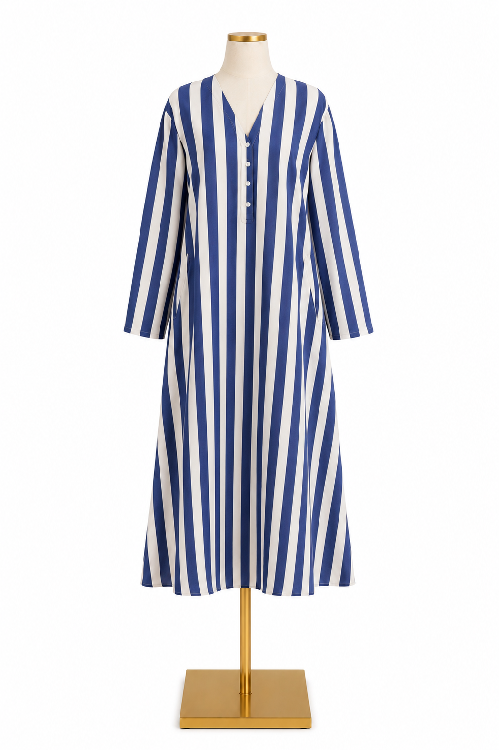 Pomander Place Stripe Caftan Maxi Dress