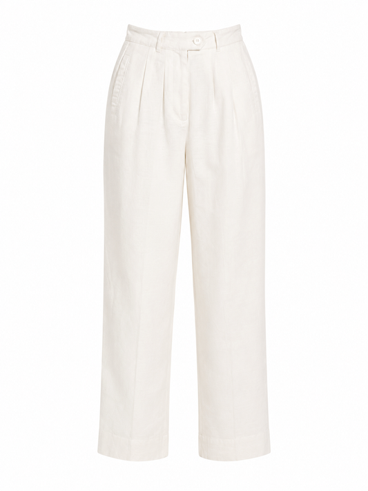 Vintage Corey Lynn Calter Cream Linen Blend Pants