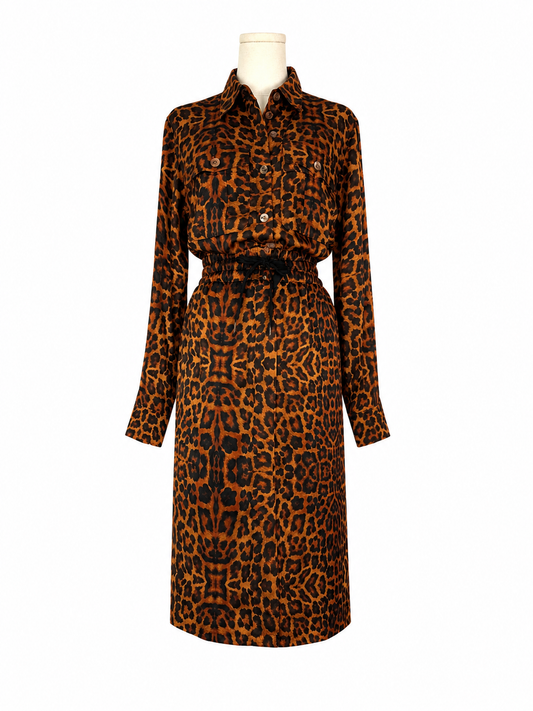 Dries Van Noten Leopard Skirt