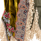 Vintage Runway Etro Olive Velvet Embroidered Jacket with Lace Trim