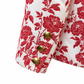Vintage Yves Saint Laurent Rive Gauche Red Floral Cotton Blazer