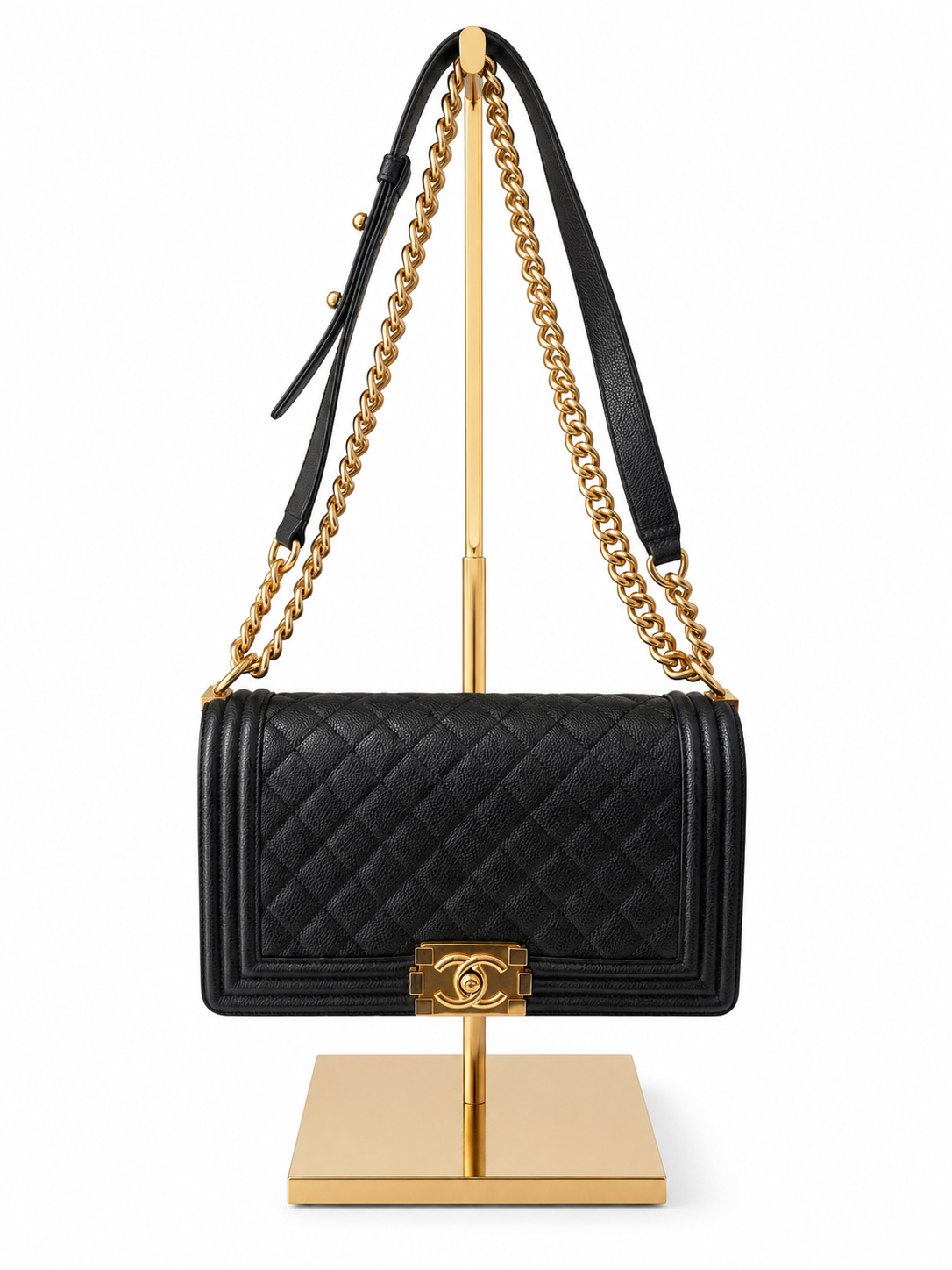 Chanel Classic Caviar Medium Boy Bag