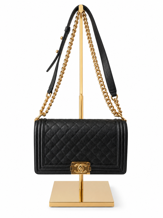Chanel Classic Caviar Medium Boy Bag