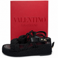 Valentino Black Wedge Rock Stud  Espadillas