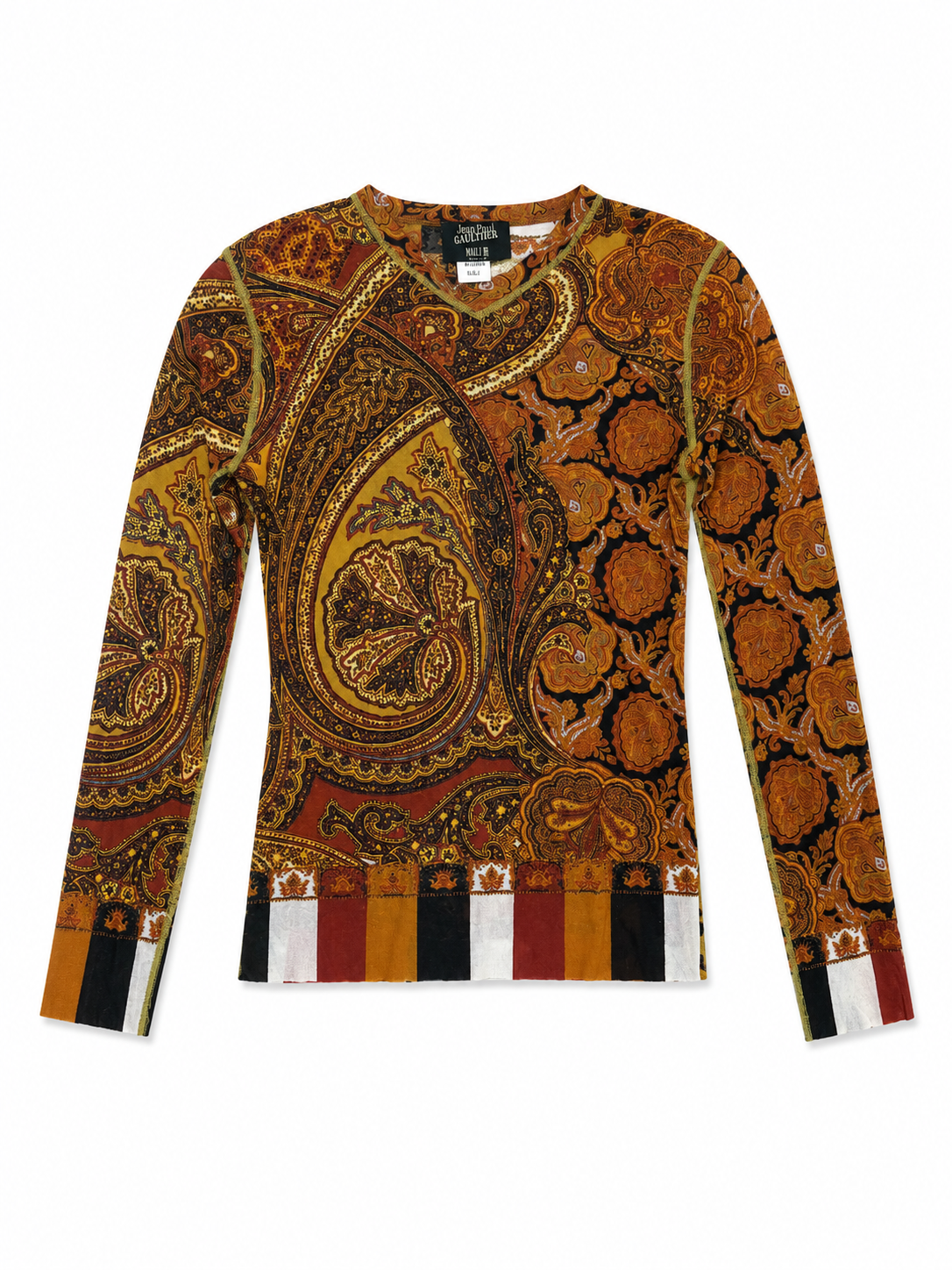 Vintage Jean Paul Gaultier Paisley Mesh Top