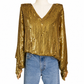 Vintage Gold Sequin 70's Top