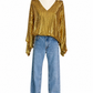 Vintage Gold Sequin 70's Top