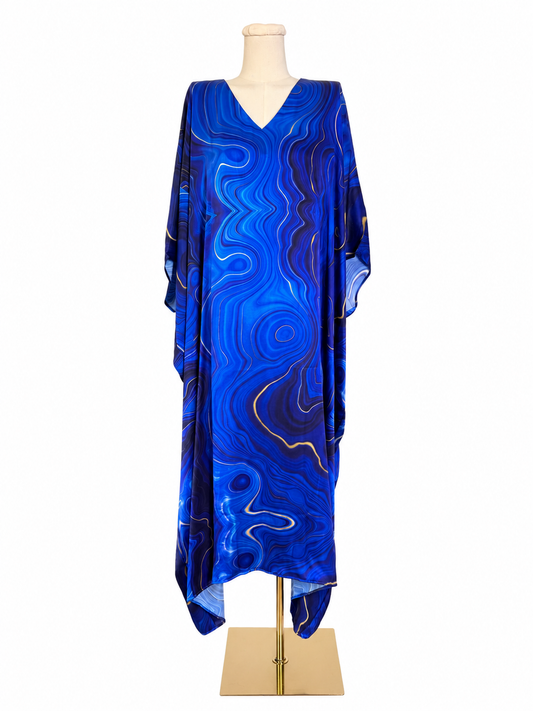 Nicoblu Lavina Silk Lapis Lazulilla Kaftan
