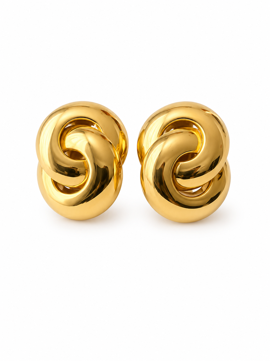 Vintage Runway Circle Knot Earrings