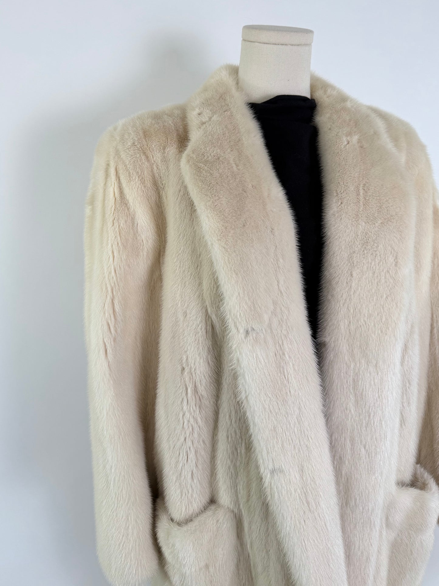 Vintage White Mink Coat New York